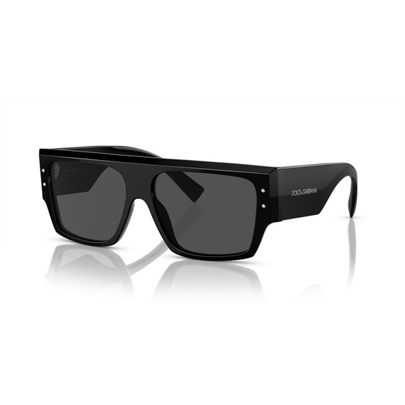 NEW DOLCE&GABBANA SQUARE SUNGLASSES DG4459 501/87 BLACK EYEWEAR